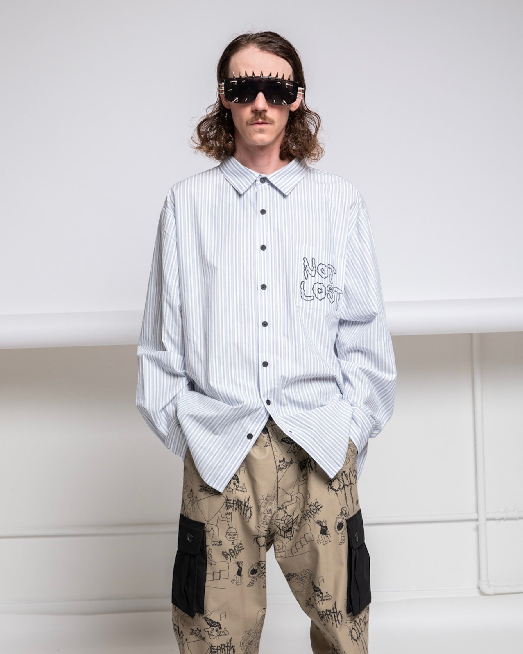 WESTFALL / NOT LOST SHIRT WHITE STRIPE
