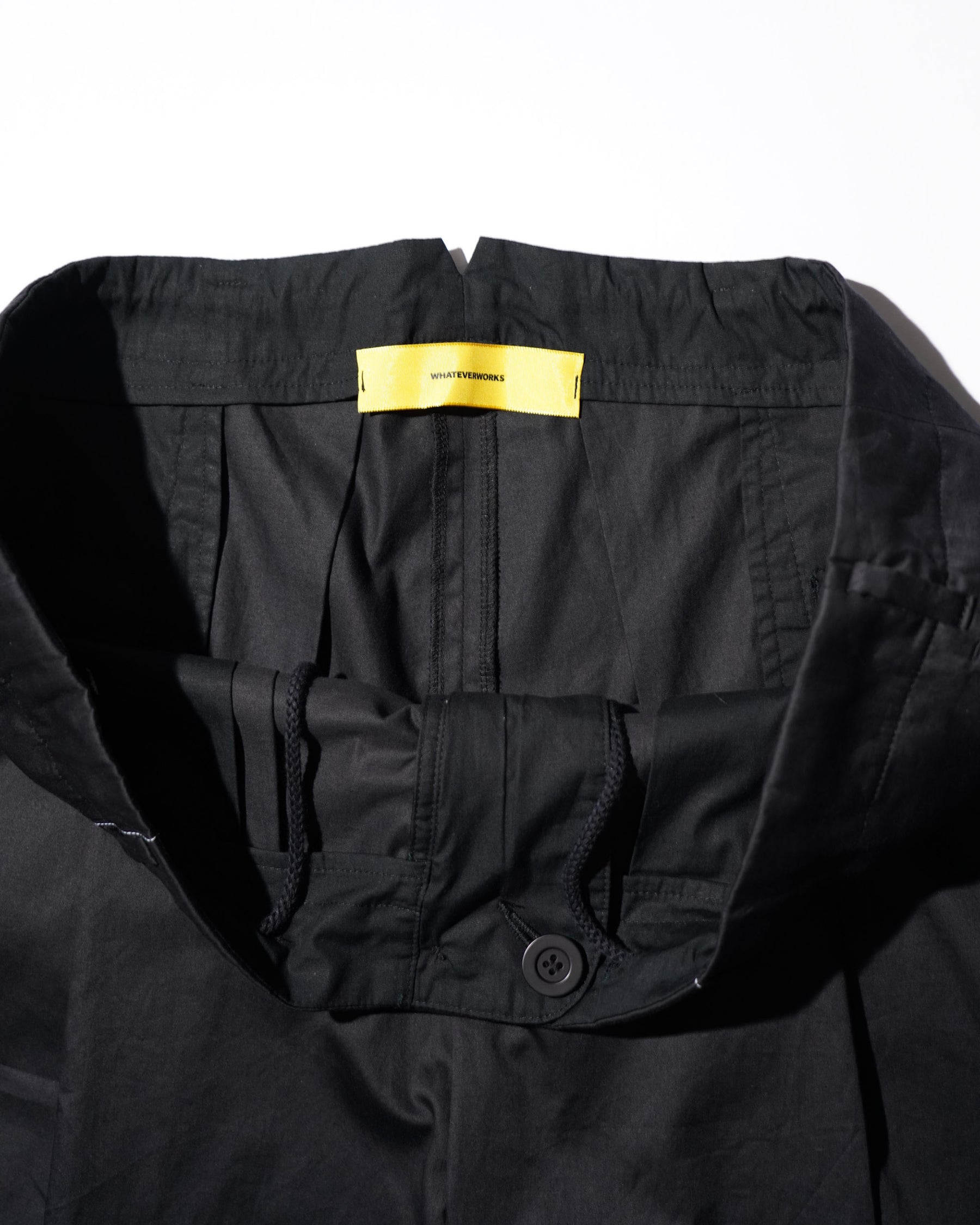 WHATEVERWORKS-JUMBO DRAWCORD SHORTS BLACK_7
