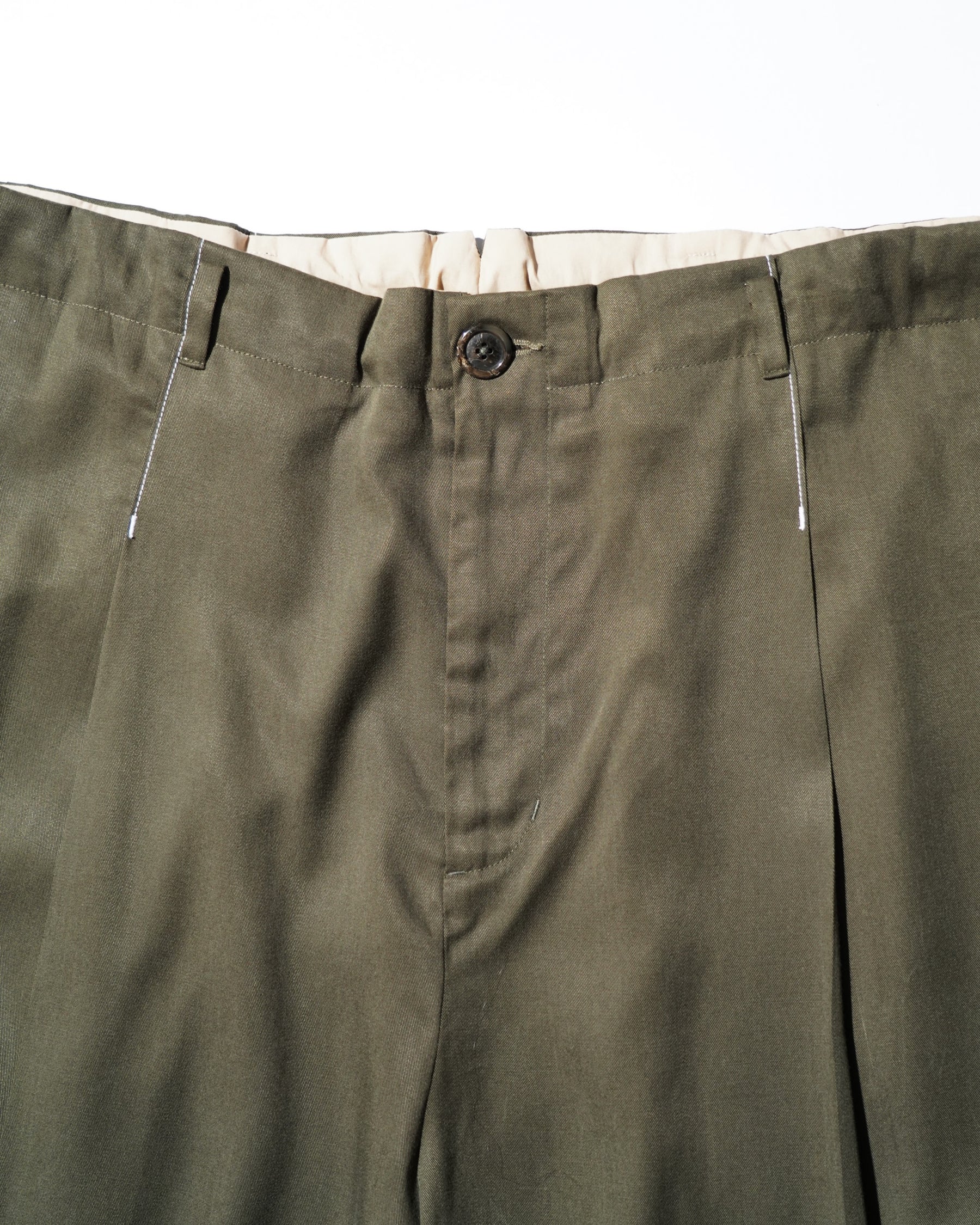 WHATEVERWORKS / JUMBO DRAWCORD SHORTS GREEN_5