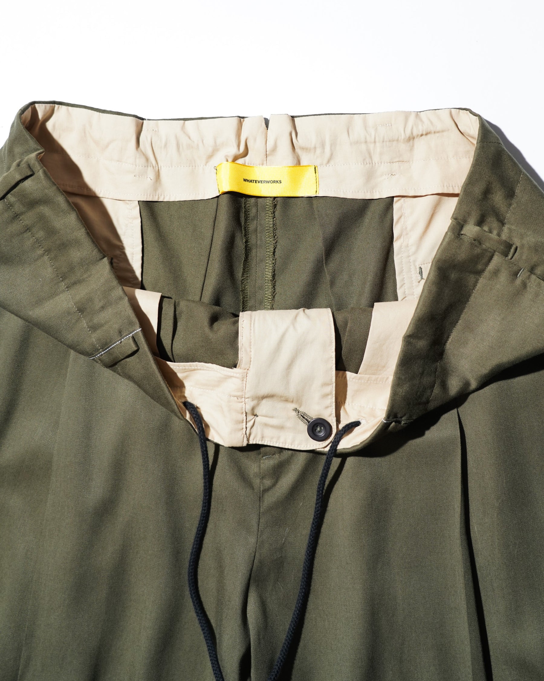 WHATEVERWORKS / JUMBO DRAWCORD SHORTS GREEN_7