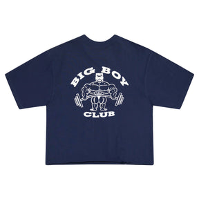 <span style="color: #f50b0b;">Last One</span> Y,IWO / Big Boy Club Cropped Tee NAVY
