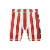 <span style="color: #f50b0b;">Last One</span> Y,IWO / Hardware Striped Front Panel Bike Shorts RED STRIPE