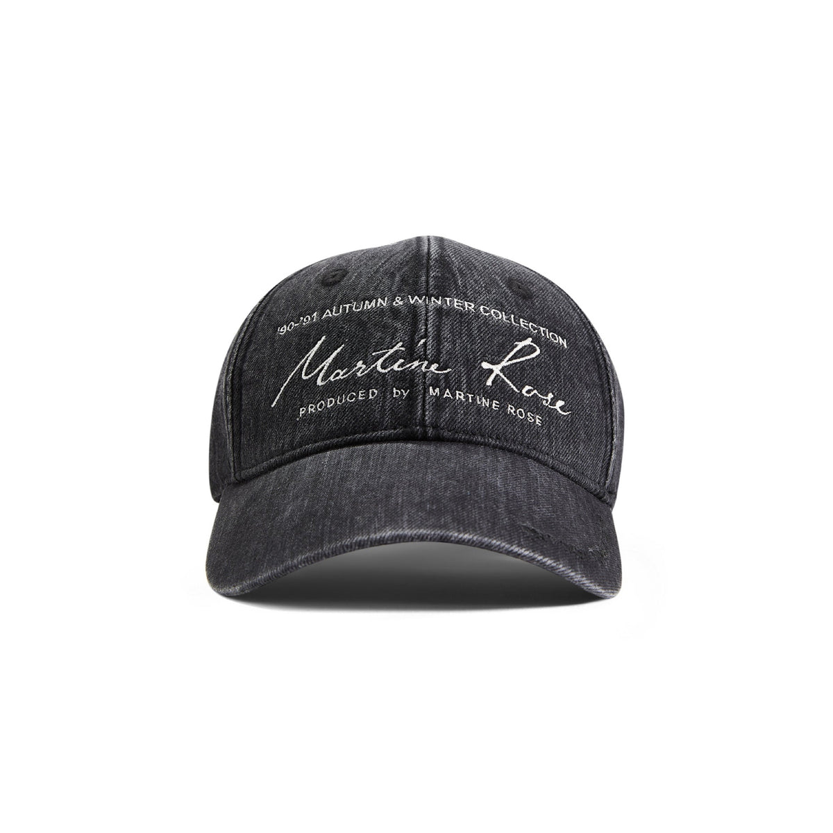 Martine Rose / SIGNATURE CAP BLACK WASHED BLACK