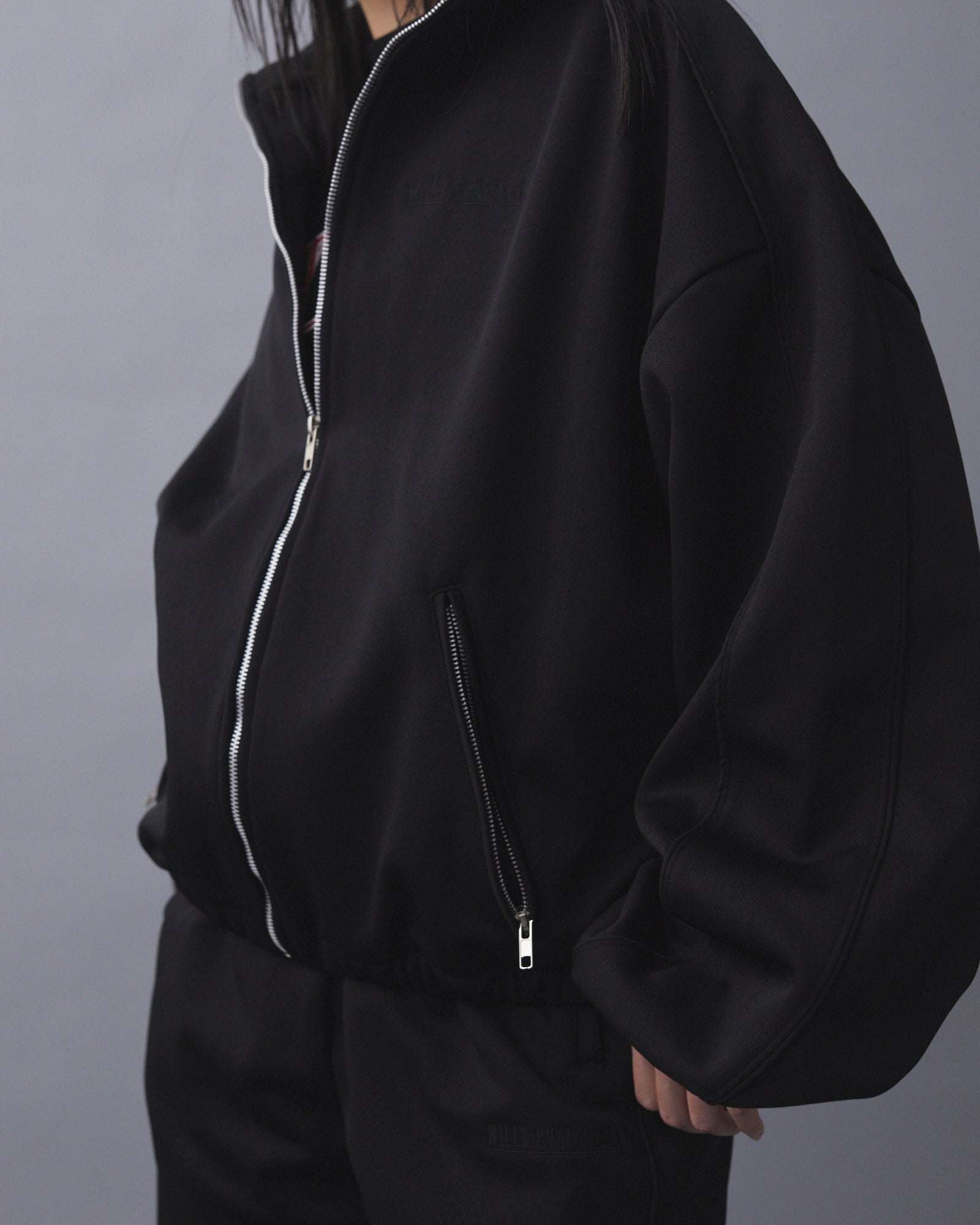 WILLY CHAVARRIA / WARRIOR BOMBER TRACK JACKET 24SS WILLY BLACK