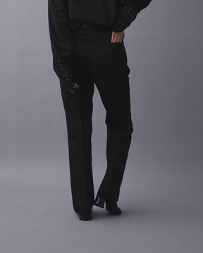 WILLY CHAVARRIA / FRONT PLEATS TROUSER WILLY BLACK