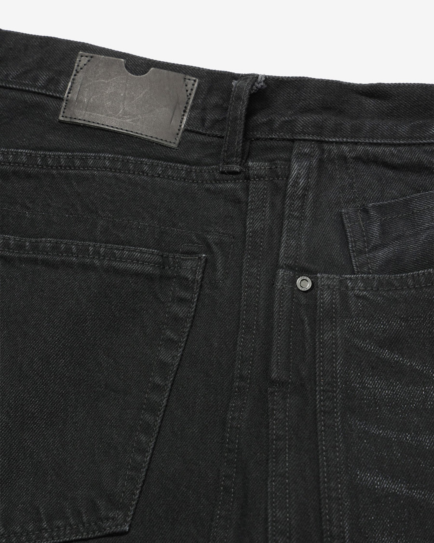 ROTOL / Triple Seams 6P Denim Shorts Damage BLACK