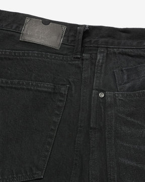 ROTOL / Triple Seams 6P Denim Shorts Damage BLACK