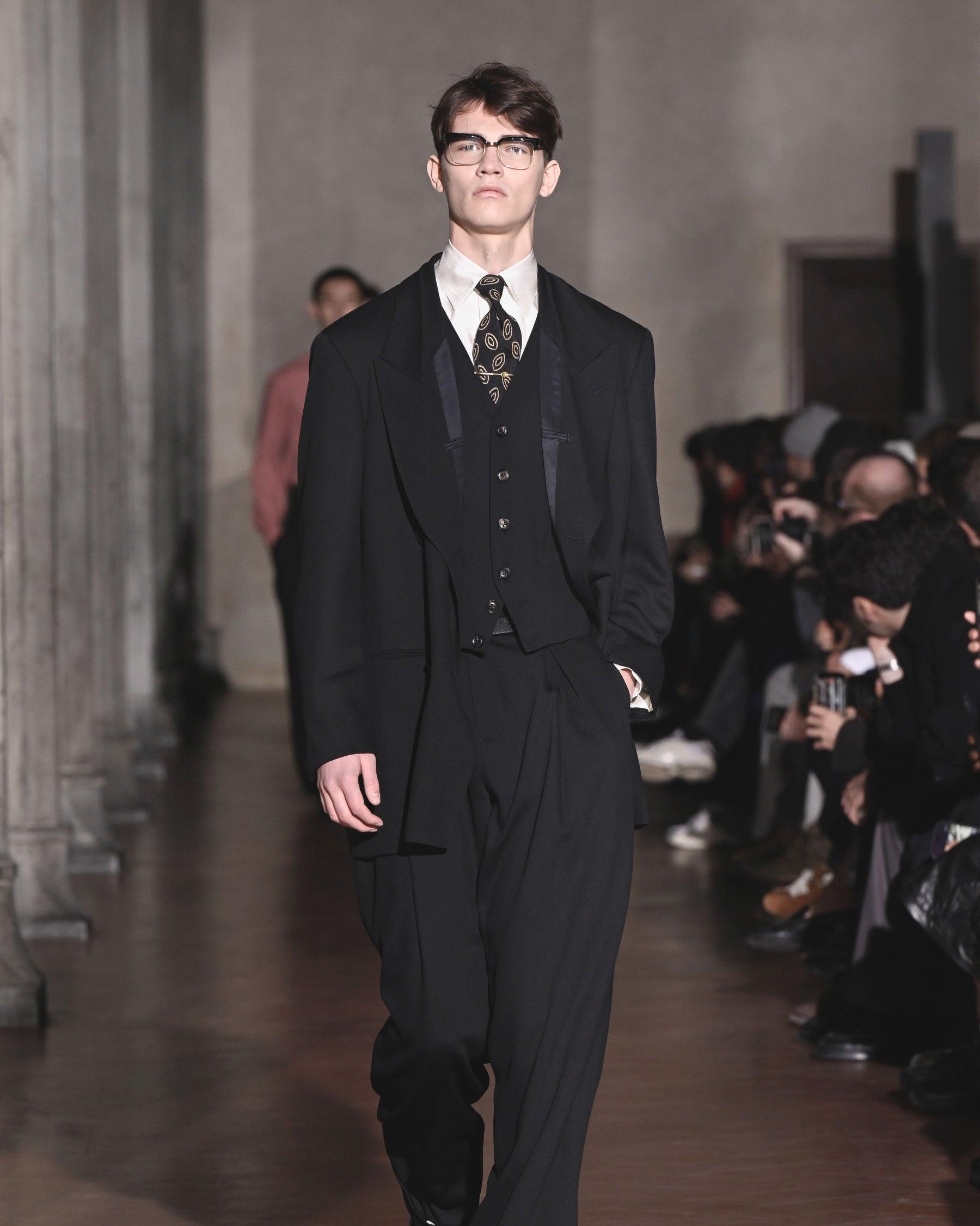 SOSHIOTSUKI / INSIDE LAPEL JACKET BLACK