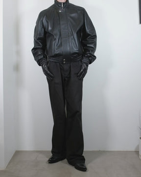 <span style="color: #f50b0b;">Last One</span> LU'U DAN / BLOUSON LEATHER JACKET BLACK