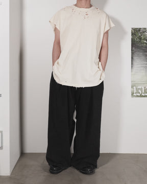 【EXCLUSIVE】TEPPEI FURUYAMA / NO SLEEVE T-SHIRT BEIGE