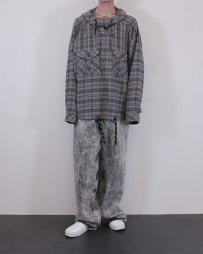 <span style="color: #f50b0b;">Last One</span> Martine Rose / ZIP HEM JEAN GREY ACID WASH