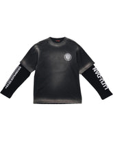 【Pre-Order】LU'U DAN / DOUBLE DECK TEE CORRODED BLACK