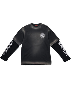 【Pre-Order】LU'U DAN / DOUBLE DECK TEE CORRODED BLACK