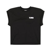<span style="color: #f50b0b;">Last One</span> Y,IWO / Hardwear Cropped Cap Sleeve Tee BLACK
