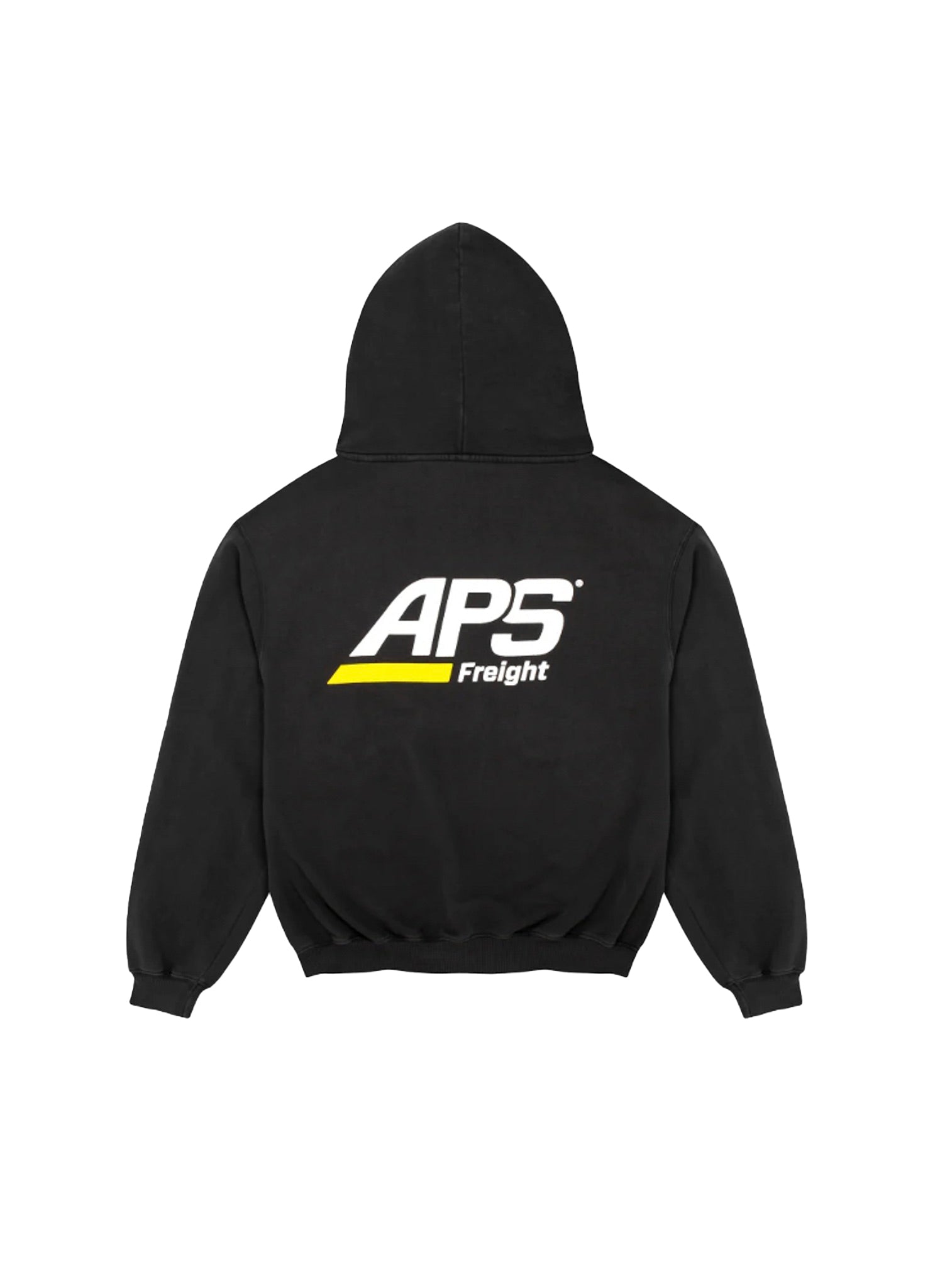 <span style="color: #f50b0b;">Last One</span> ARNOLD PARK STUDIOS / OIL AND FREIGHT LOGO HOODIE FADED BLACK