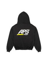 <span style="color: #f50b0b;">Last One</span> ARNOLD PARK STUDIOS / OIL AND FREIGHT LOGO HOODIE FADED BLACK