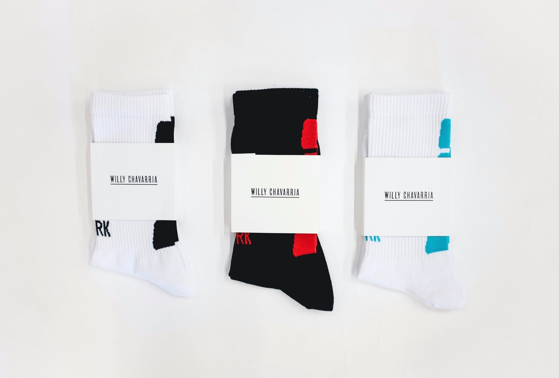 WILLY CHAVARRIA / WILLY SOCKS BLACK × TRUE RED