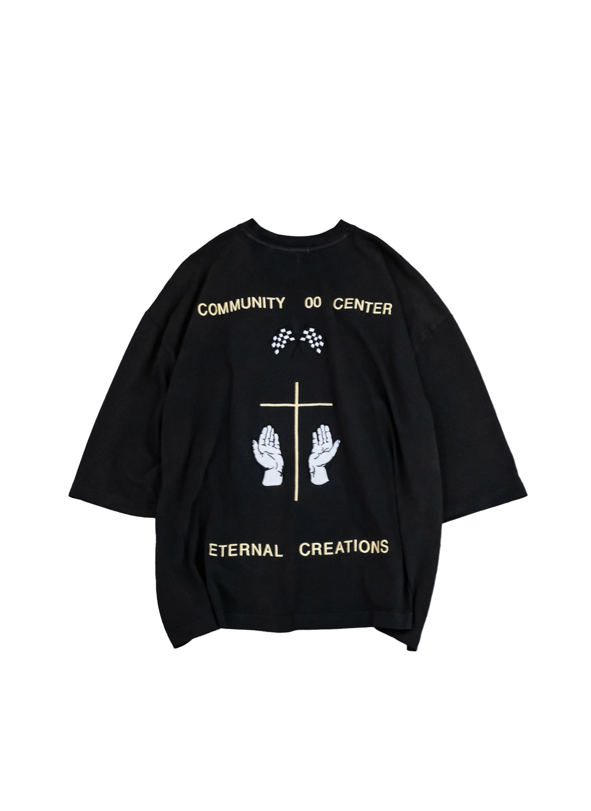 WILLY CHAVARRIA / SS BUFFALO T WITH EMBROIDERY DIRTY BLACK