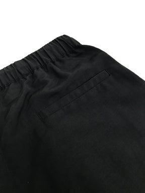 GREI new york (グレイ) / TRACK PANTS 4-PLY DWR FINISH BLACK。バックポケット画像。