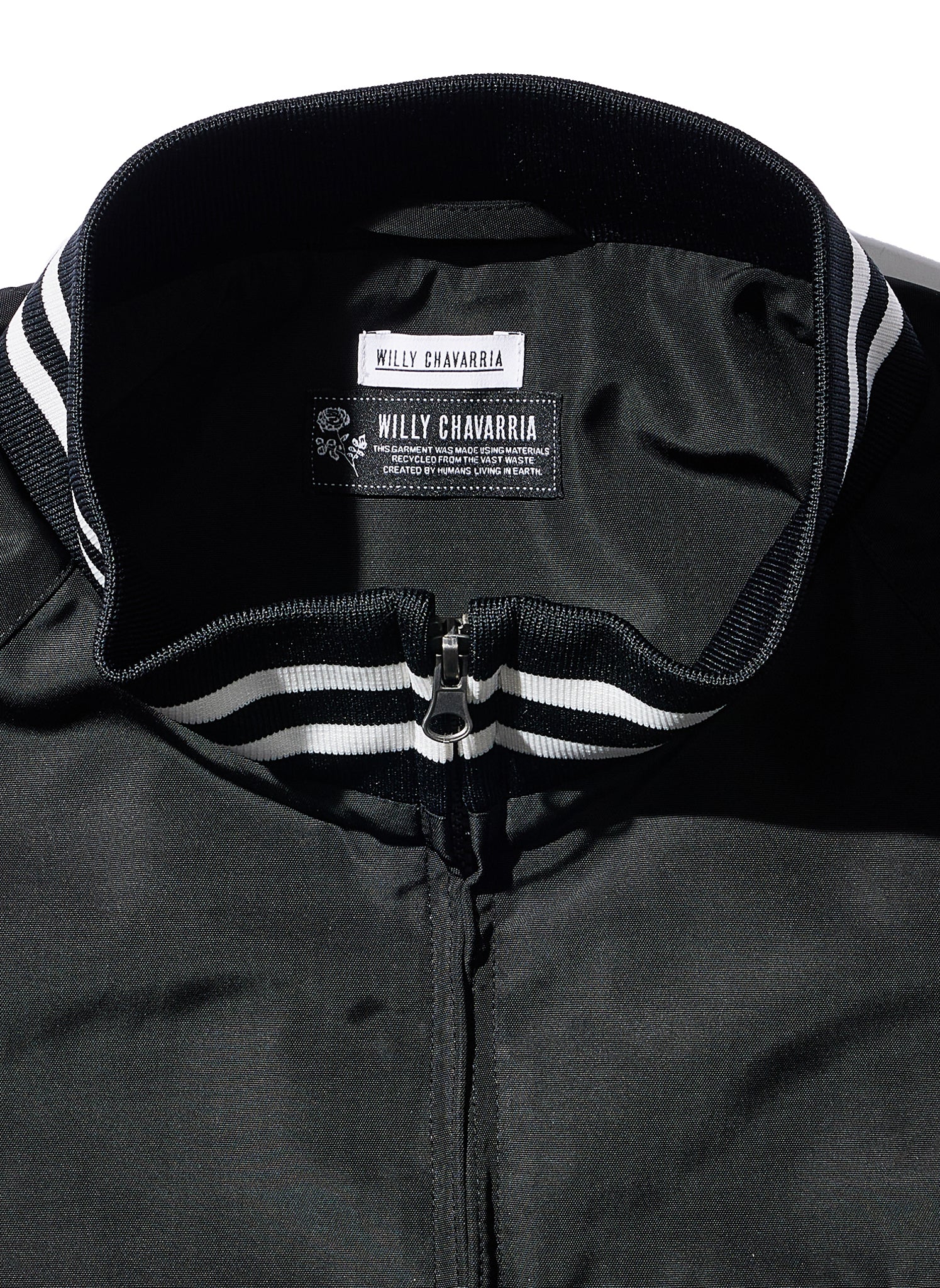 WILLY CHAVARRIA / STADIUM JACKET RECYCTEX BLACK