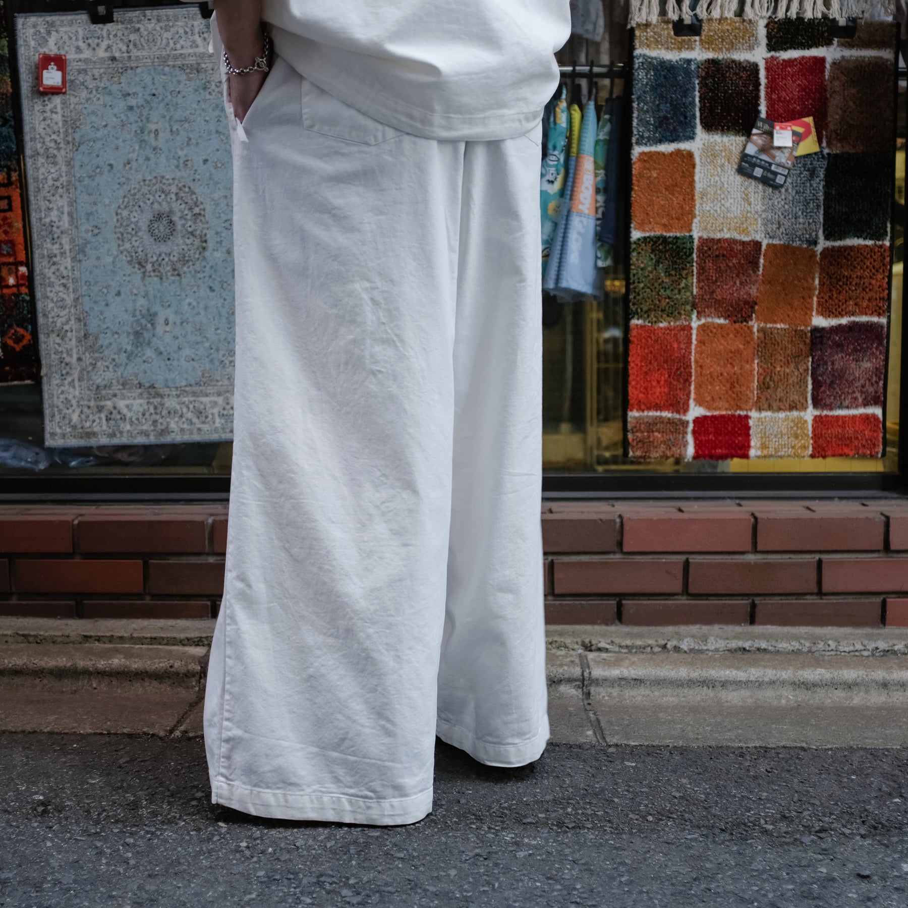 WILLY CHAVARRIA / JAIL PANTS WHITE