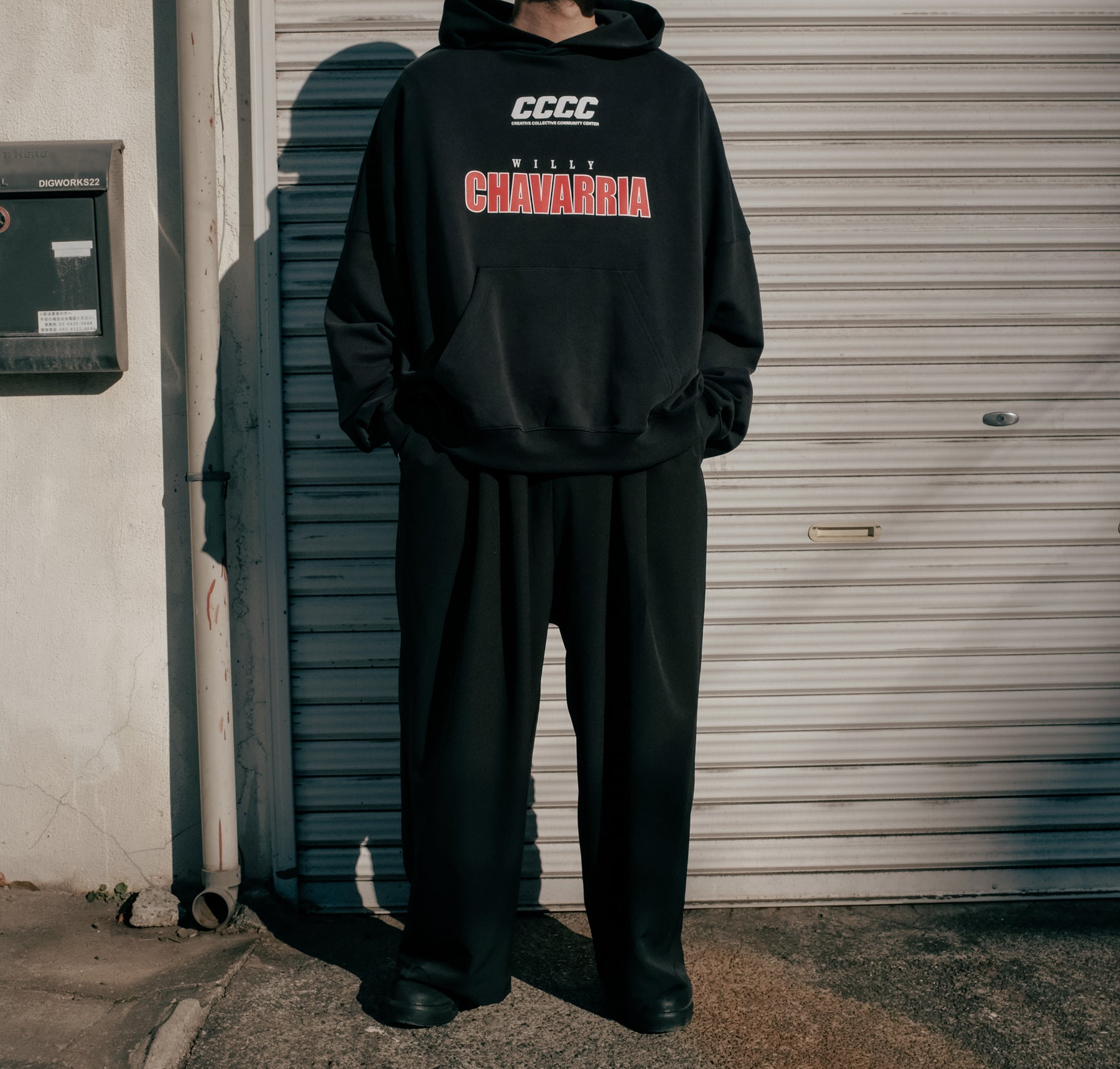【CCTB Exclusive】WILLY CHAVARRIA / PLEATED CHANGO CHINO SOLID BLACK