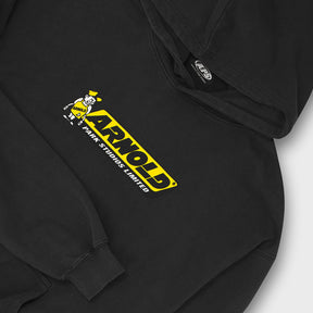 <span style="color: #ff2a00;">Last One</span> ARNOLD PARK STUDIOS / PERFORMANCE PLUMBING LOGO HOODIE FADED BLACK